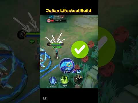 Julian Lifesteal Build Tutorial Mobile legends #ml2b #julian #shorts #tutorial