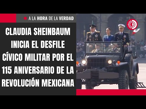 Claudia Sheinbaum inicia el Desfile Cívico Militar por el 115 aniversario de la Revolución Mexicana