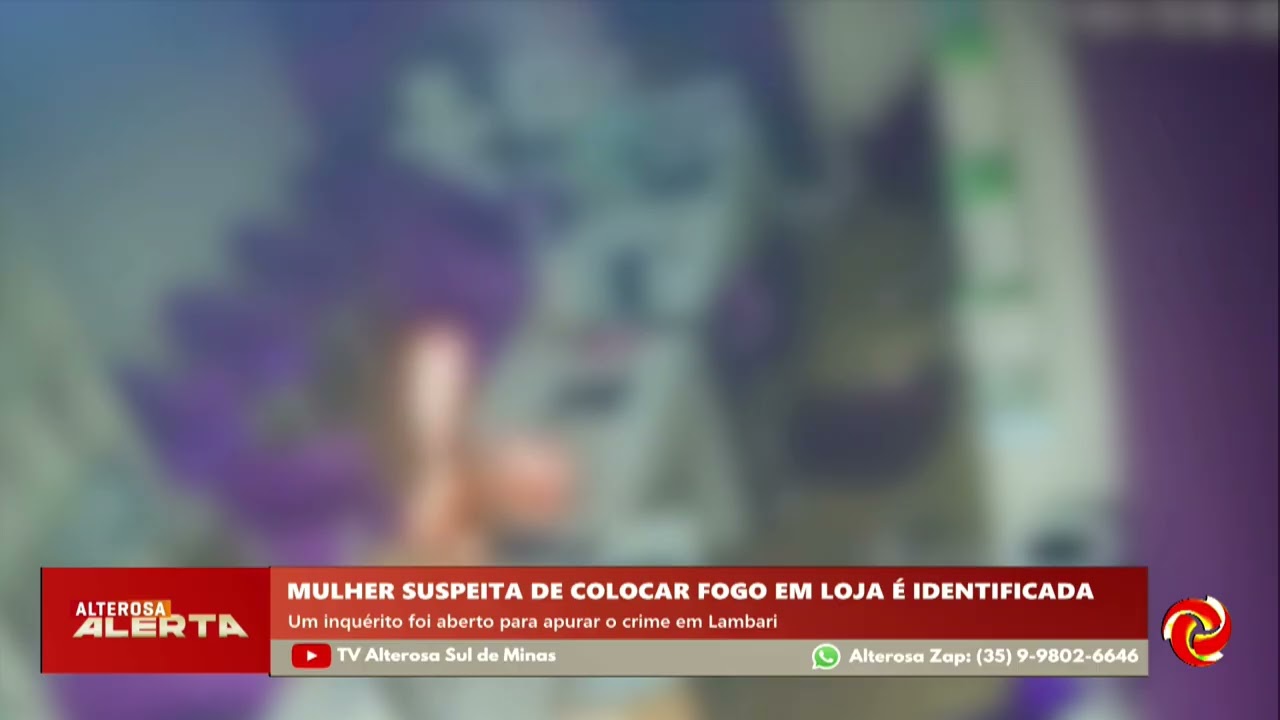 Suspeita de incendiar loja de telefonia é encontrada em Lambari
