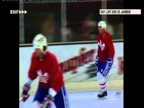 Bundesliga 90-91 Mannheimer ERC - Erstes Eistraining der Saison