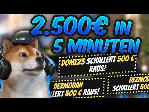 💎 HEFTIGSTE SPENDENESKALATION bei CSYON: 5x 500€ Einblende in 5 Minuten 😱😱