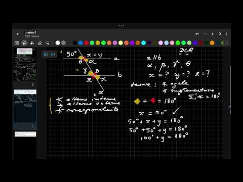 Problemă rezolvată, două drepte paralele tăiate de o secantă