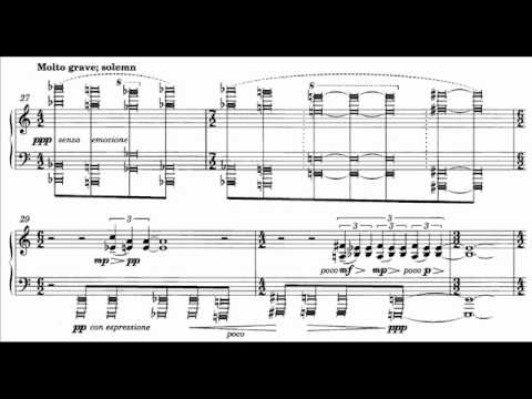 Hamelin plays Rochberg - Three Elegiac Pieces No. 3 Audio + Sheet music