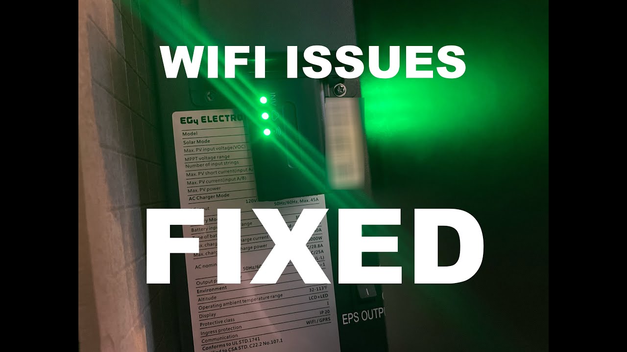 EG4 6000XP WIFI issues | How to fix it