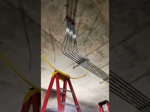 EMT CONDUIT BENDING. #oddlysatisfying #electricallife
