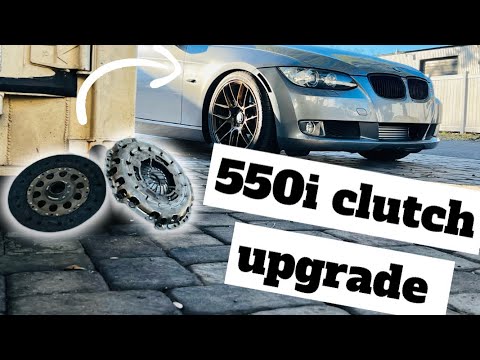 BMW 335i budget clutch upgrade - 550i clutch install/review