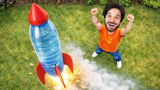 EU FIZ UM FOGUETE CASEIRO COM GARRAFA PET E ELE VOOU 1500 METROS DE ALTURA!