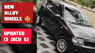 Finally got it 🤩 Alto 13 inch 5j alloy wheels