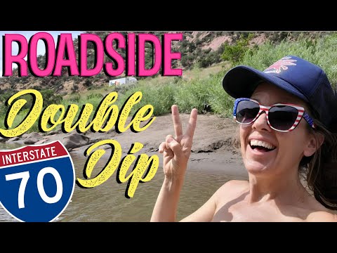 #671 Roadside Interstate Double Dip: Skinny Dipping and Soaking in Full View of I-70