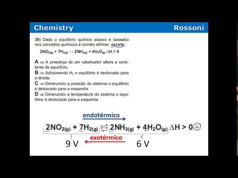 Acafe 2015 1 Medicina - Q39 Deslocamento de equilíbrio químico