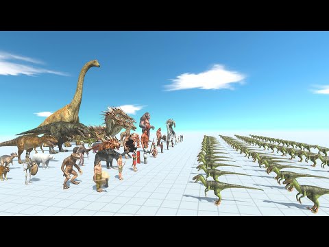 Deinonychus Swarm vs All Factions - Animal Revolt Battle Simulator