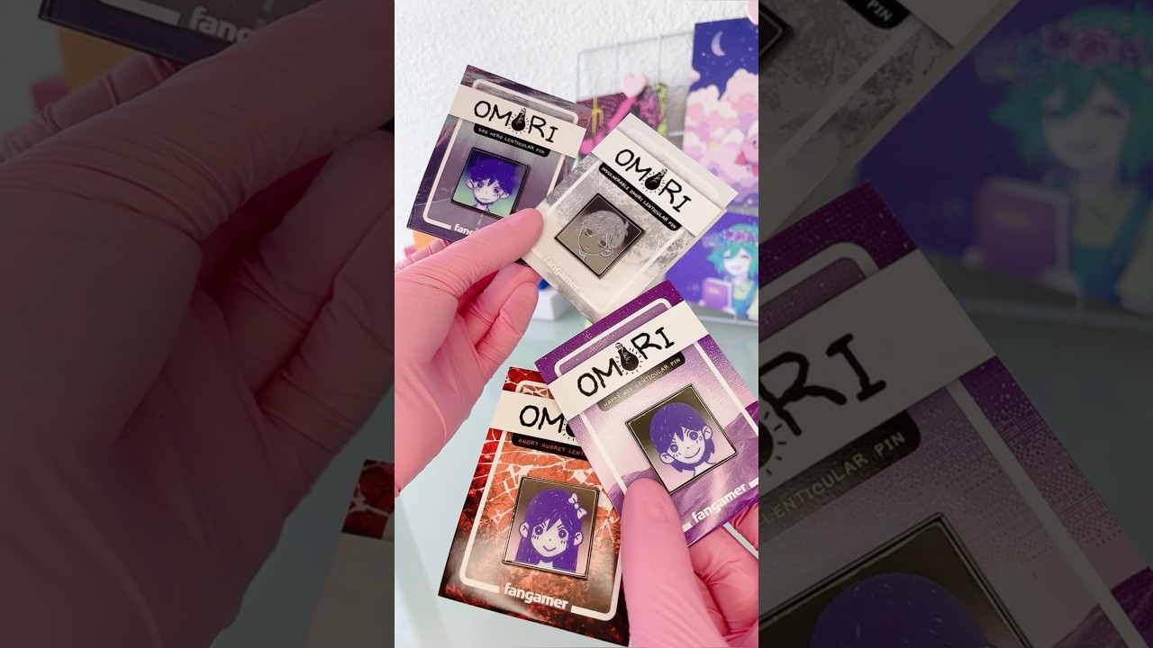 OMORI Merchandising 💡🚪🐈‍⬛ #unboxing #omori # #indiegame #ゲーム #omoribasil #omocat