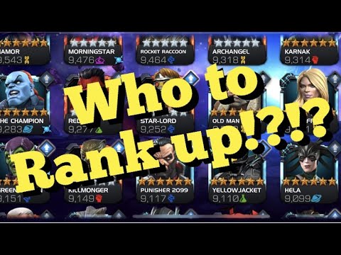 MCOC - Who to Rank up? - Picking the best champs for YOUR Account!