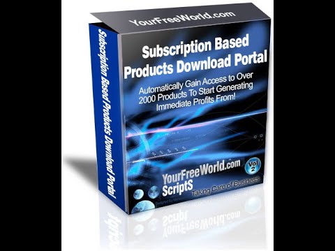 Subscription Based Products Download Portal video demo