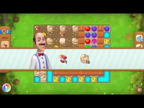 Gardenscapes 1278 Level - 16 moves - NO BooSTERS