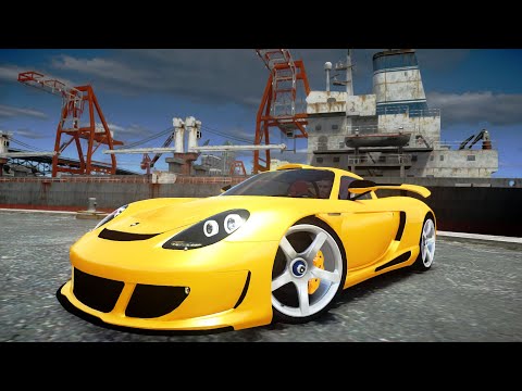 GTA IV Porsche Carrera GT - Gemballa Mirage GT Crash Testing HD
