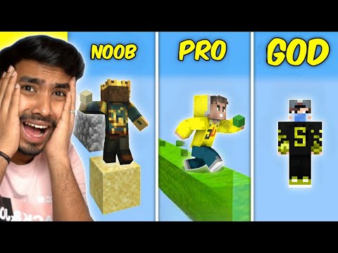 STREAMERS INFO - Indian gamers NOOB Vs PRO Vs GOD in Minecraft 🔴techno gamerz,bbs,Mythpat,live Insaan,fleet,smartypie