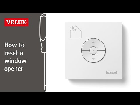 VELUX How to reset a window opener (generation V22) to factory settings