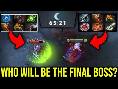 PUDGE POS1 HARD CARRY vs PA Refresher Build - EPIC Late Game Bottle Dota 2