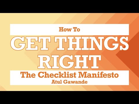 5 Minutes Book Summary - The Checklist Manifesto by Atul Gawande