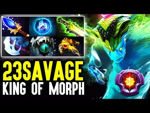 When Whole Squad Tnc Meet 23Savage In Ranked - King Of Morph And WTF Ending Dota 2