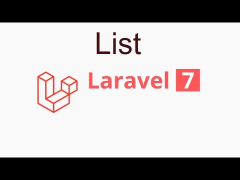 Laravel 7 tutorial 25 display list from Database