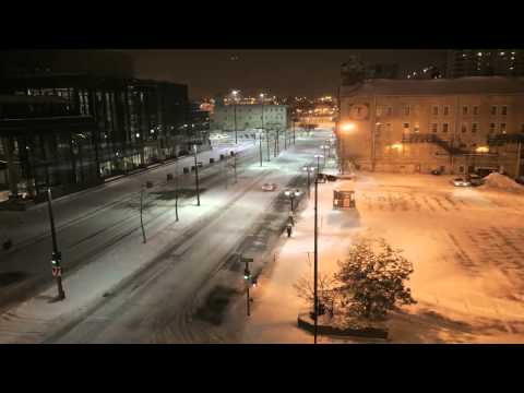 Winter storm time lapse