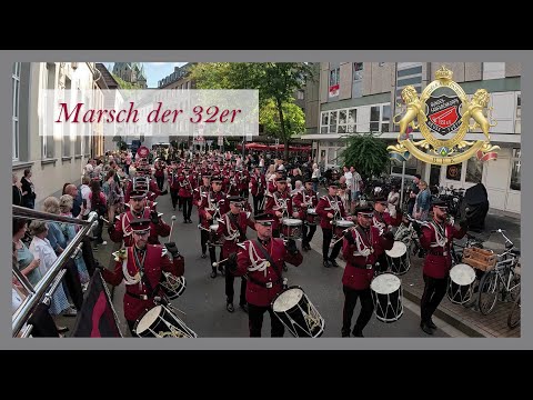 Bundesfanfarenkorps Neuss Furth 1952 e.V. - Marsch der 32er - Neusser Bürger-Schützenfest 2024