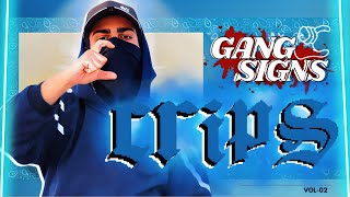 CRIPS GANG SIGNS  CRIPS MEANING + TUTORIAL 