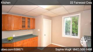 preview picture of video '22 Fairwood Cres - Sophie Mogk - Real Estate Homeward, Brokerage'