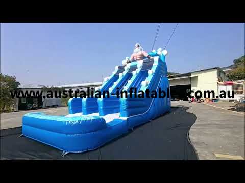 huge inflatable water slide Zeus with pool