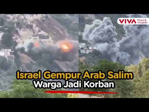 Detik-Detik Bangunan di Lebanon Hancur Digempur Israel