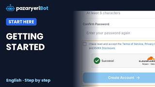 How to Sign Up for PazaryeriBot: First Setup and Connecting Your First Store | G
