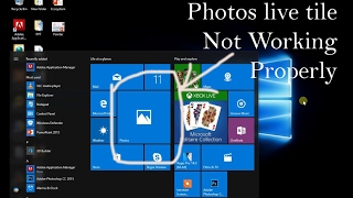 Windows 10 Photo Live Tile Not Working