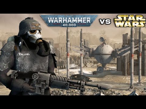 Death Korps of Krieg vs CIS Droids - Warhammer 40k vs Star Wars | Cinematic Battle
