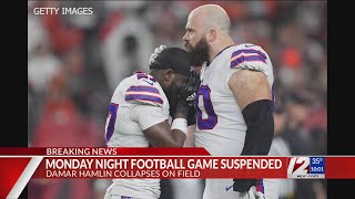 Bills' Hamlin collapses on field, gets CPR; game suspended