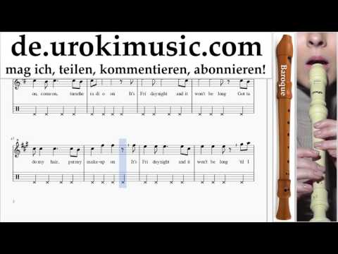 Blockflöte Lernen B. Sia - Cheap Thrills Tabulatur Teil#2 um-i995