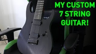 Video thumbnail for My Stealthy Custom 7 String Guitar! Fast Guitars Orion 7 String Demo by Andrew Baena