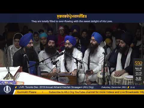 061 Toronto Dec. 2019 Raensabaayee Keertan - Bhai Sarabpreet Singh Jee Montreal