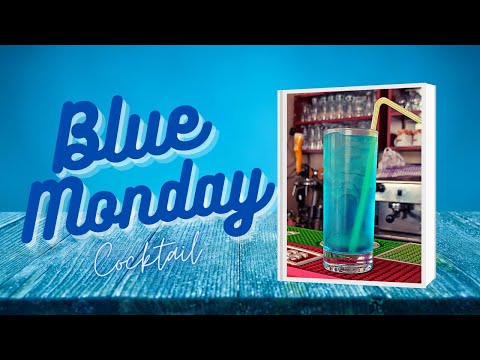 Blue Monday Cocktail - GIN cocktail to cheer up your monday