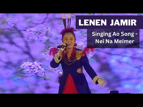 Lenen Jamir Singing Ni Na Meimer Ao song at Opening Ceremony Hornbill Festival