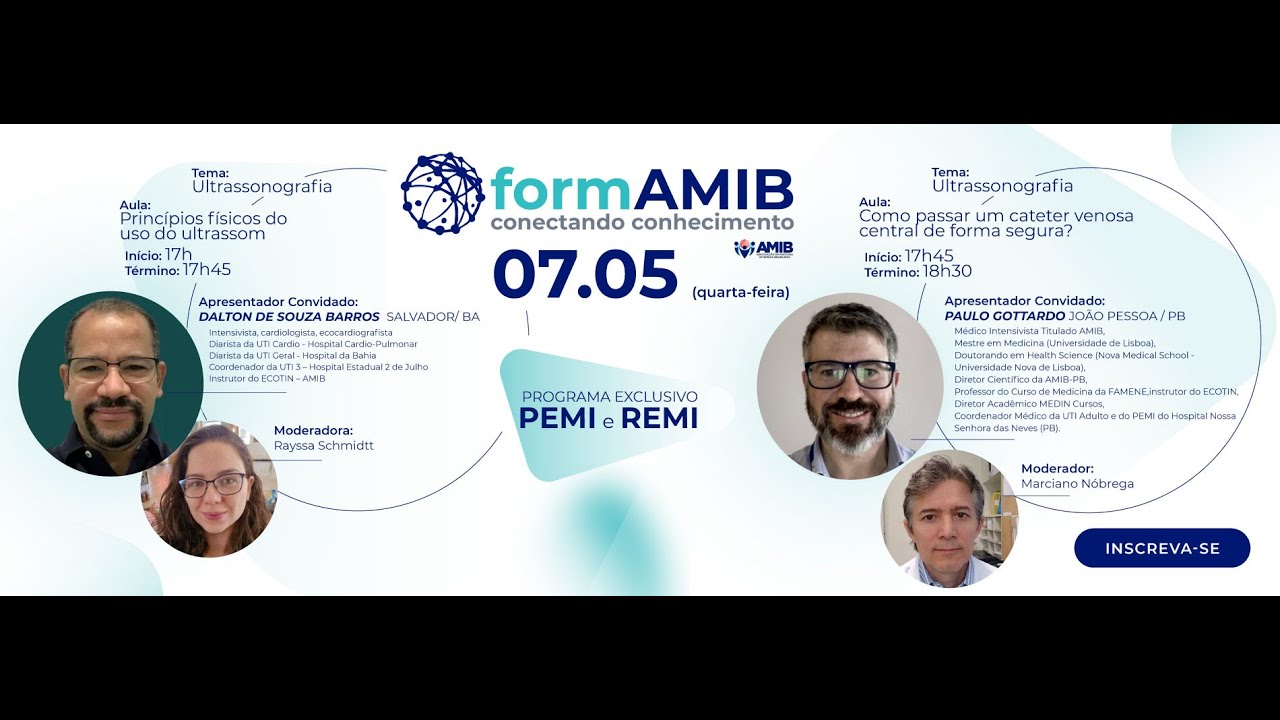 formAMIB- Ultrassonografia- Princ. uso do US+Como pass. 1 cateter v. central forma segura 07/05 /25