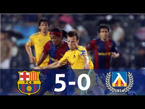 Barcelona vs Levski sofia (5-0) 2006/2007 UCL match