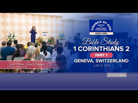 536 – Bible study: 1 Corinthians 2 at Geneva, Switzerland – Sister Maria Luisa Piraquive