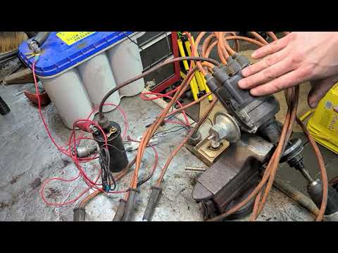 Mopar electronic ignition distributor setup and demonstration
