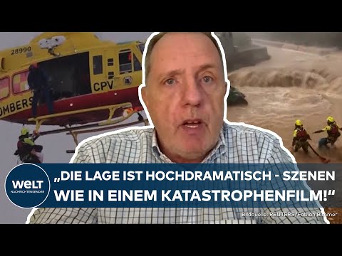 HOCHWASSER IN SPANIEN: "Hochdramatische Lage!" - Heftige Unwetter! Mindestens 51 Tote in Valencia