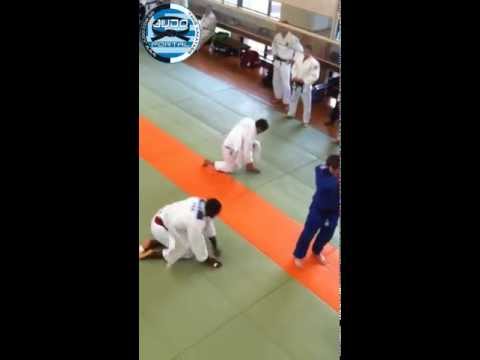 Ilias Iliadis & Teddy Riner practicing in Kodokan-TOKYO 2011