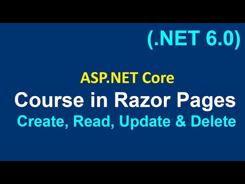 How to work with Razor Pages (CRUD ) ASP.NET CORE