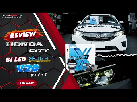 Honda City nâng cấp bi LED X-Light V20 2023 (9+1+1)
