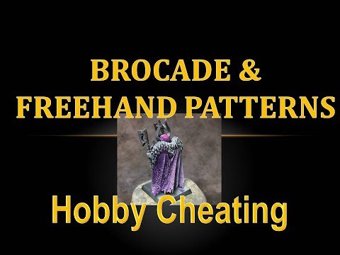 Hobby Cheating 88 - Wie man Brokat- und Stoffmuster malt